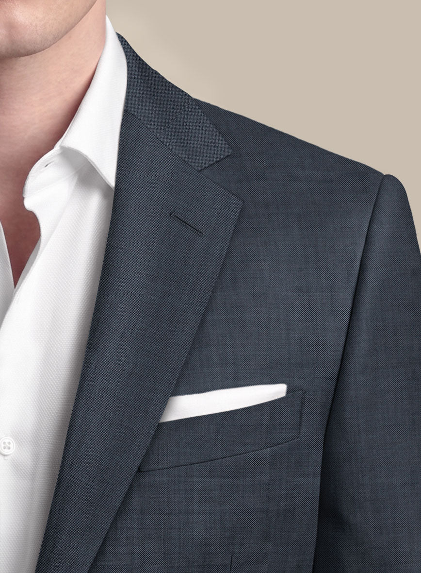 Scabal Isin Twill Blue Wool Suit - StudioSuits