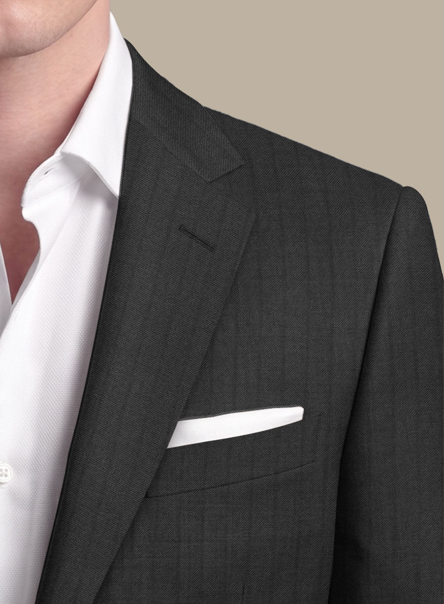 Scabal Juber Stripe Black Wool Jacket - StudioSuits