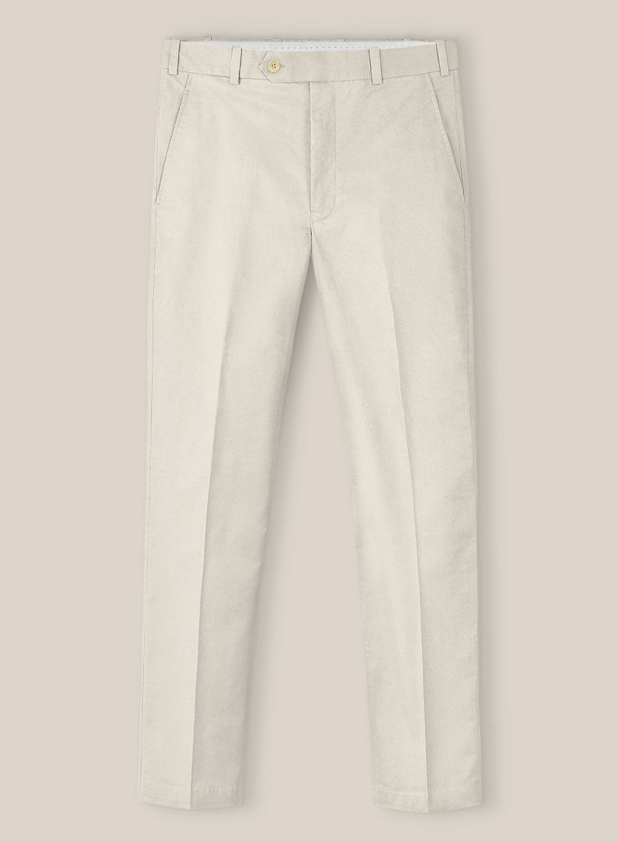 Scabal Light Fawn Cotton Stretch Suit - StudioSuits