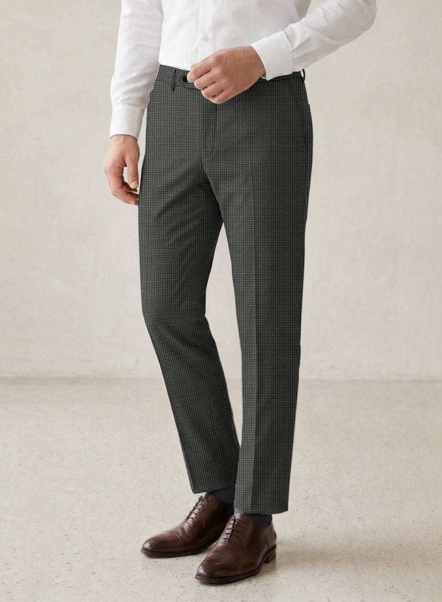 Scabal Londoner Adiel Grid Gray Wool Suit - StudioSuits