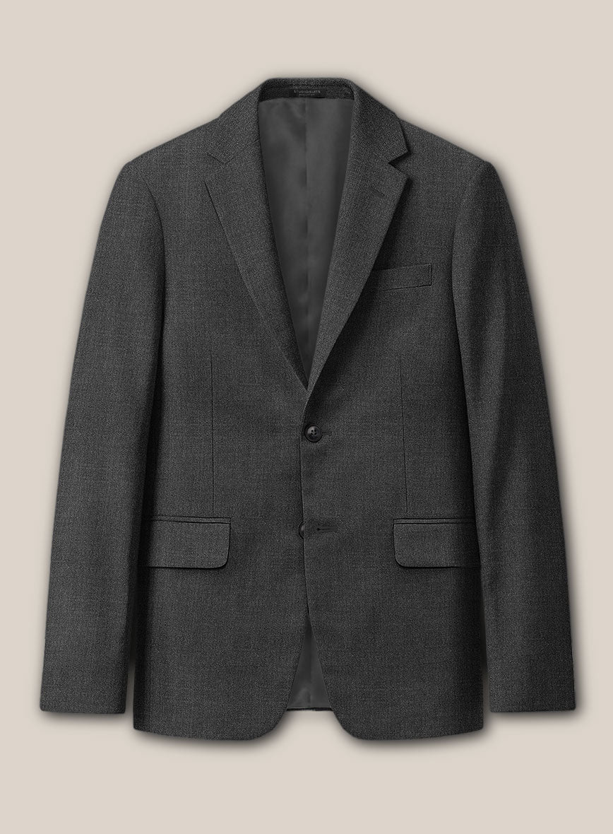 Scabal Londoner Dark Gray Wool Jacket - StudioSuits