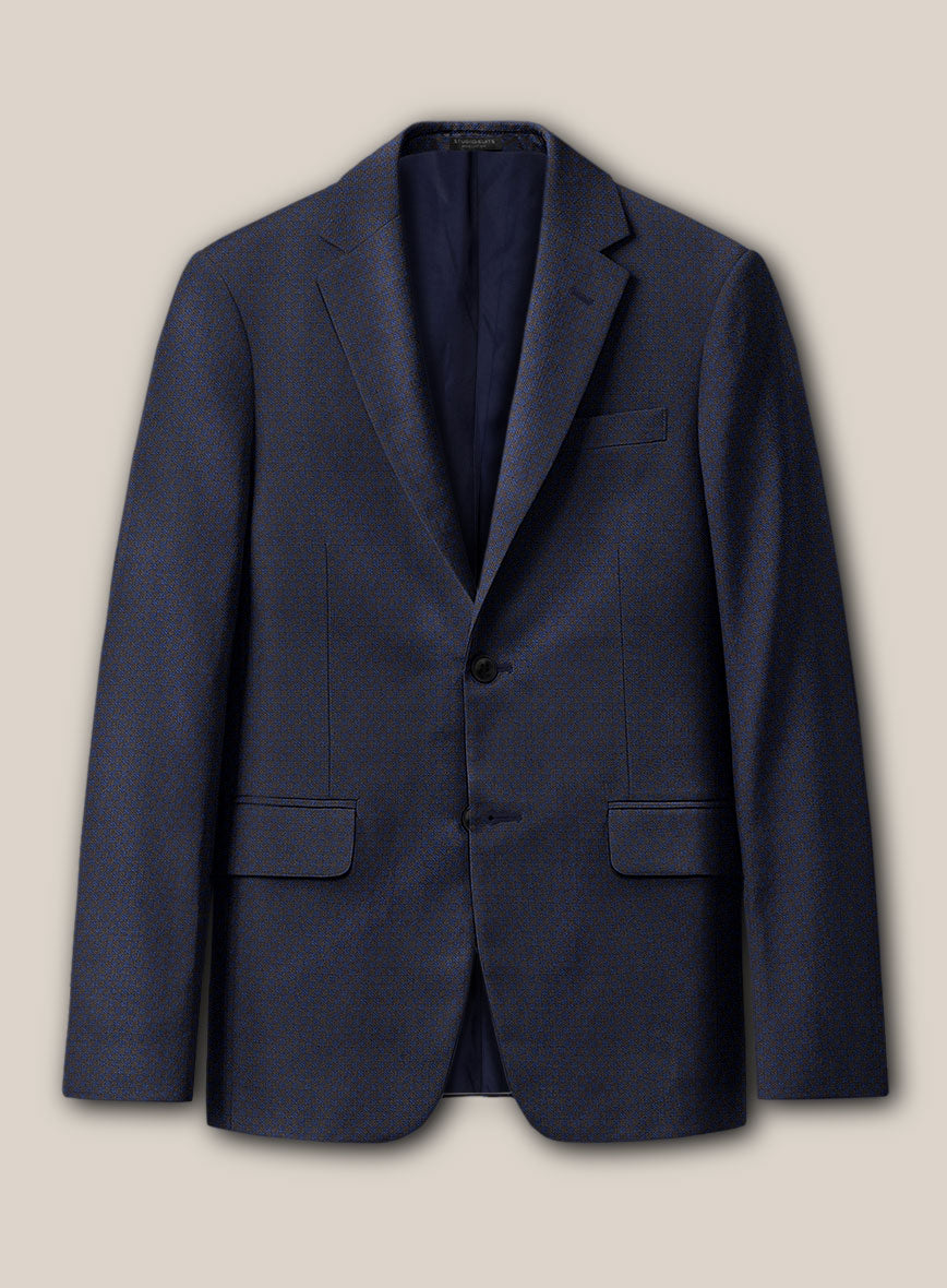 Scabal Londoner Gallo Blue Wool Jacket - StudioSuits