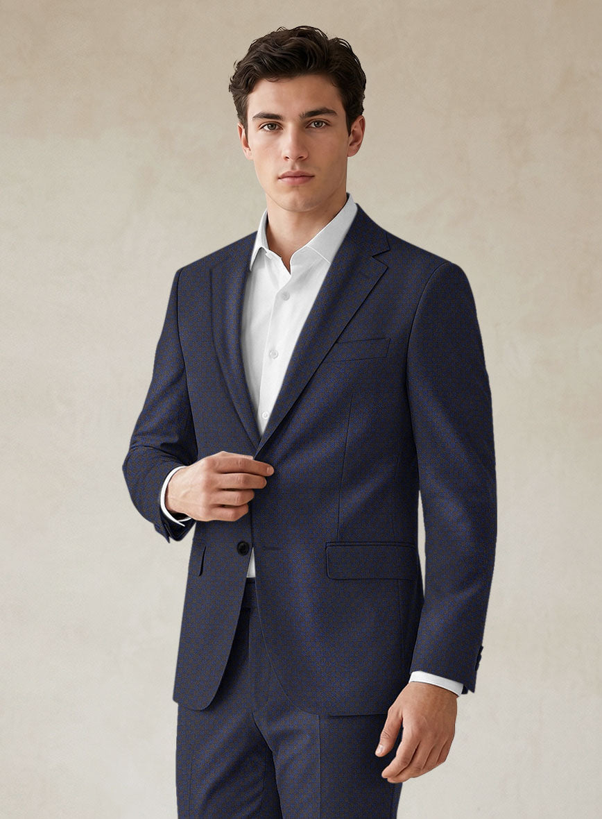 Scabal Londoner Gallo Blue Wool Jacket - StudioSuits