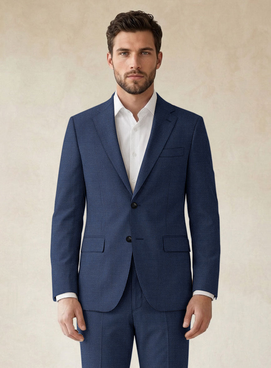 Scabal Londoner Indigo Blue Wool Suit - StudioSuits