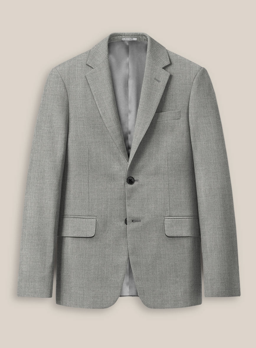 Scabal Londoner Light Gray Wool Suit - StudioSuits