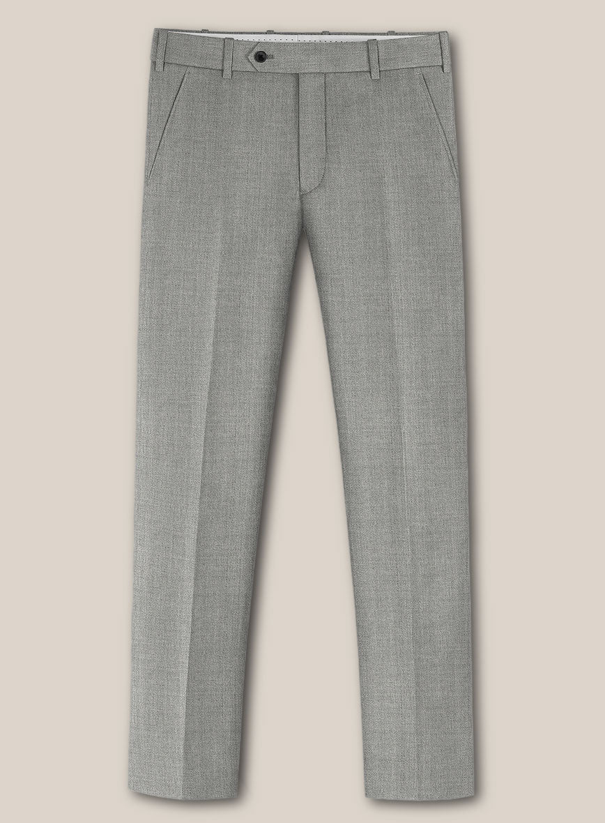 Scabal Londoner Light Gray Wool Suit - StudioSuits