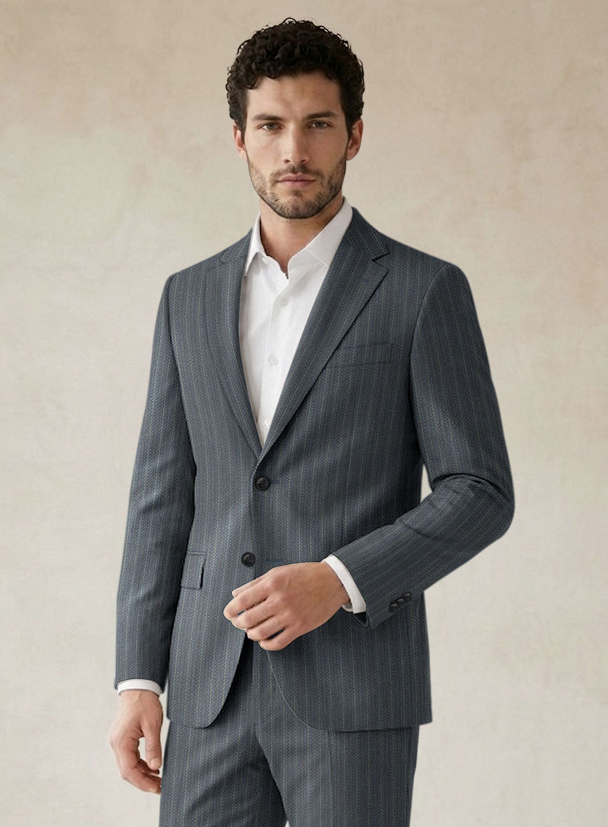 Scabal Londoner Metra Gray Wool Suit - StudioSuits