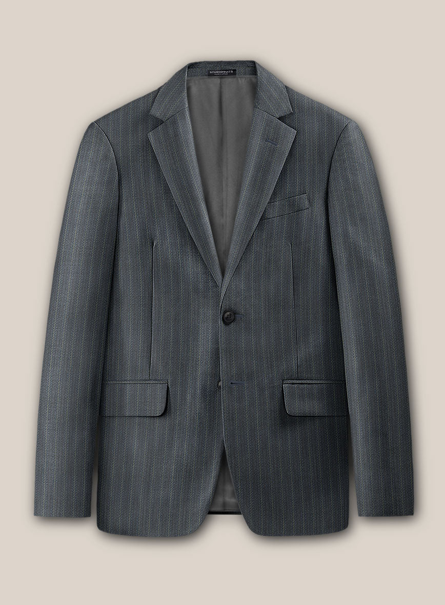 Scabal Londoner Metra Gray Wool Suit - StudioSuits