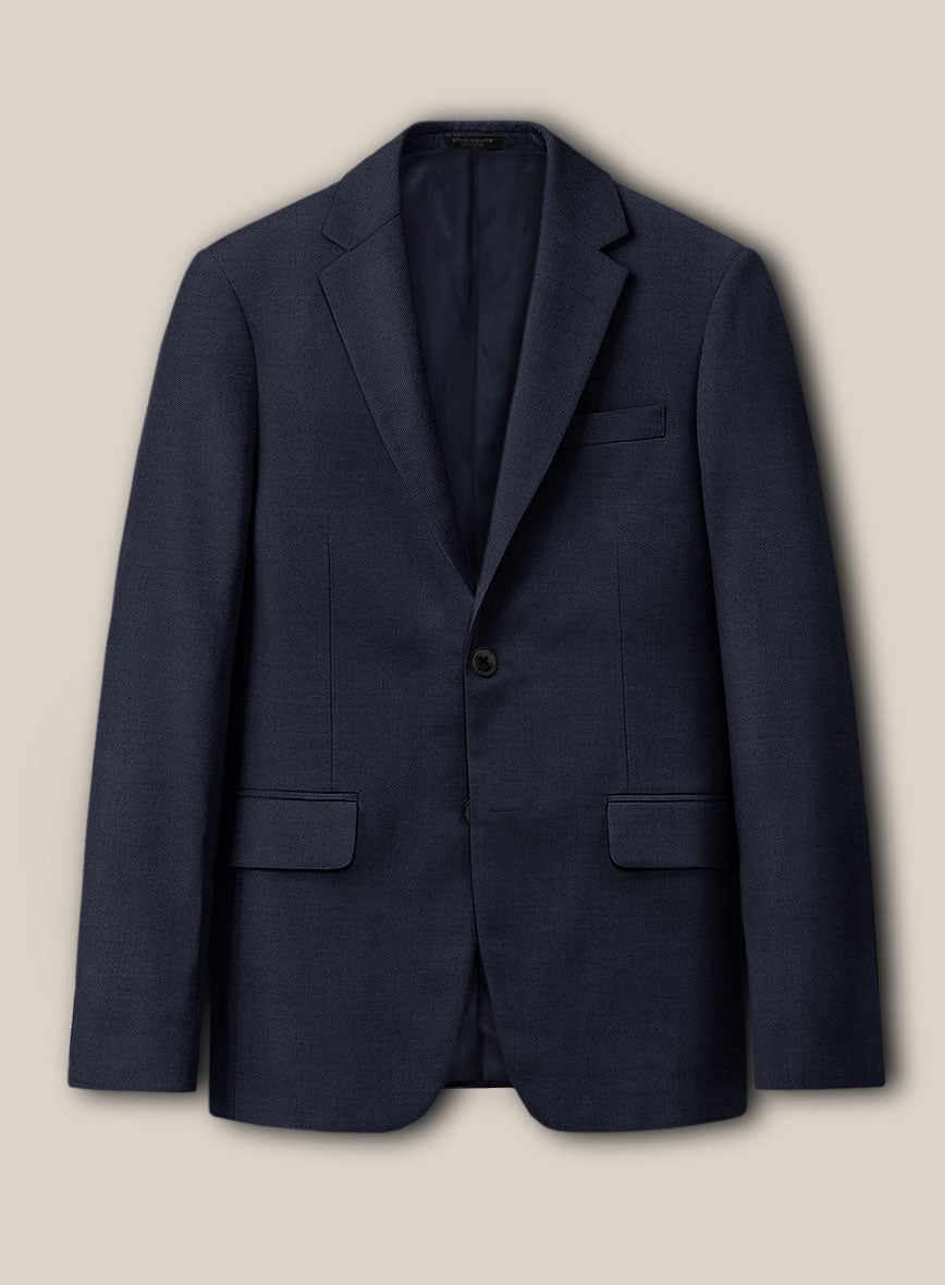 Scabal Londoner Mirage Blue Wool Jacket - StudioSuits