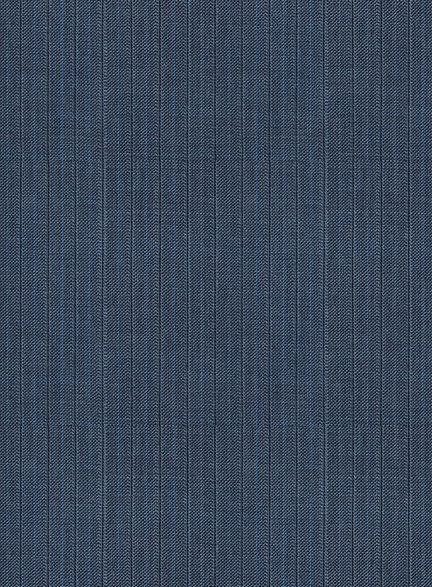 Scabal Londoner Rez Stripe Blue Wool Jacket - StudioSuits