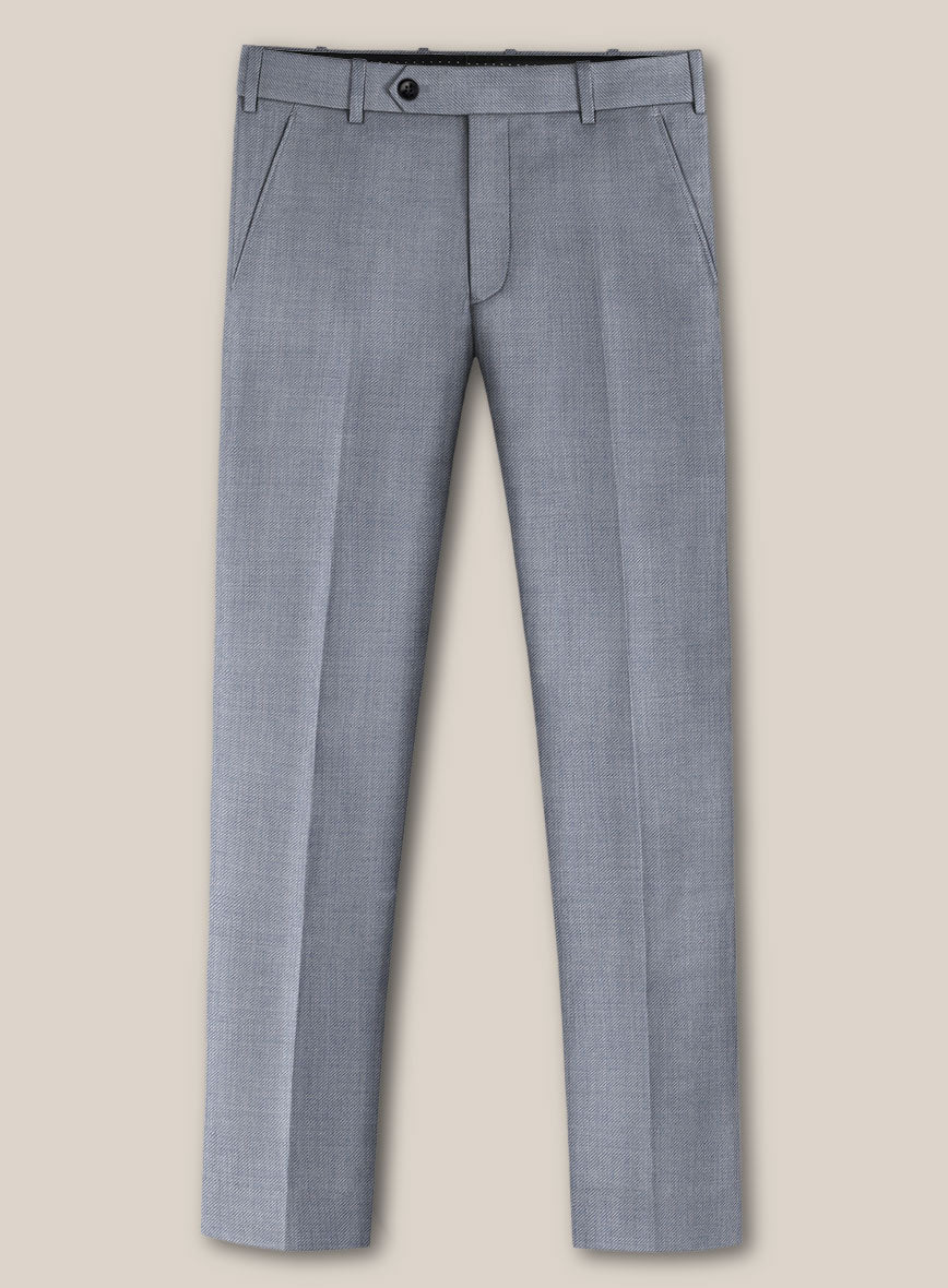 Scabal Londoner Twill Light Blue Wool Suit - StudioSuits