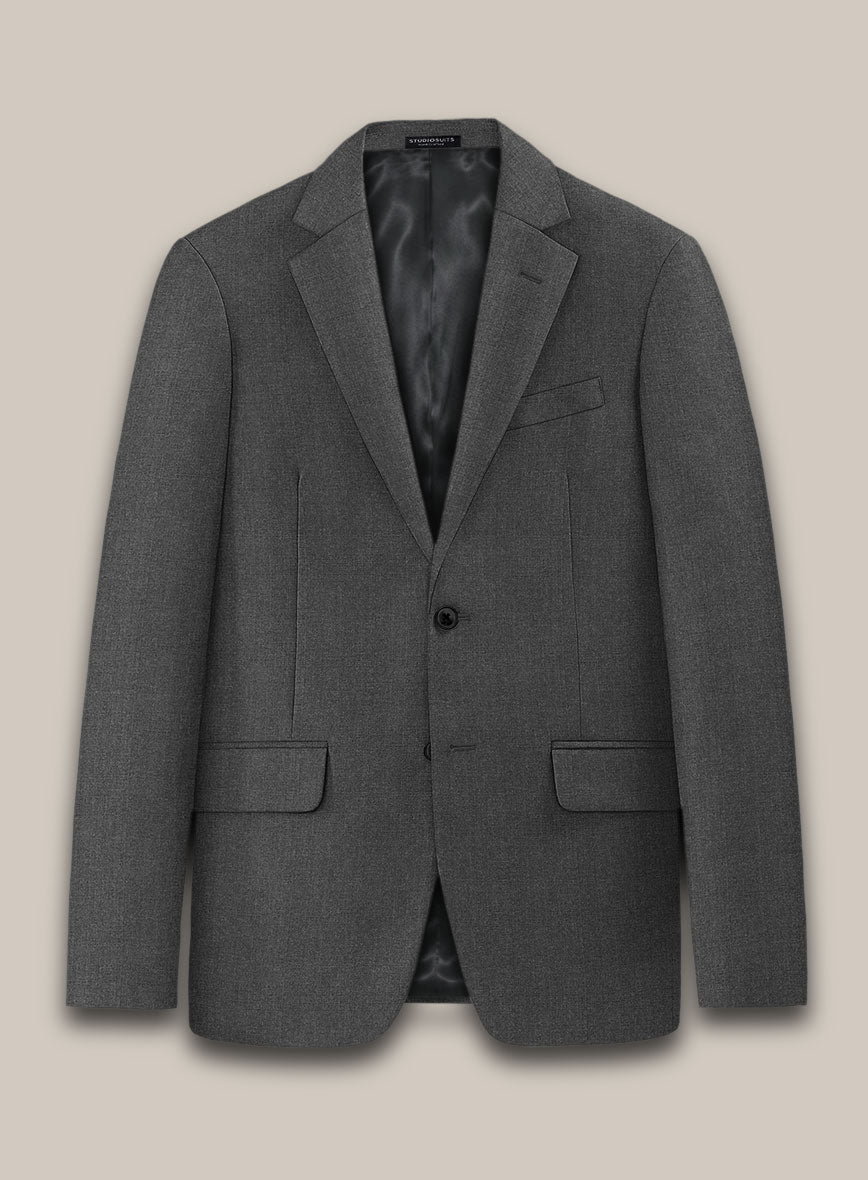 Scabal Manto Checks Gray Wool Jacket - StudioSuits