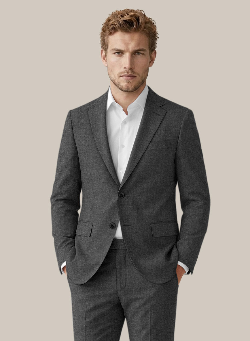 Scabal Manto Checks Gray Wool Jacket - StudioSuits