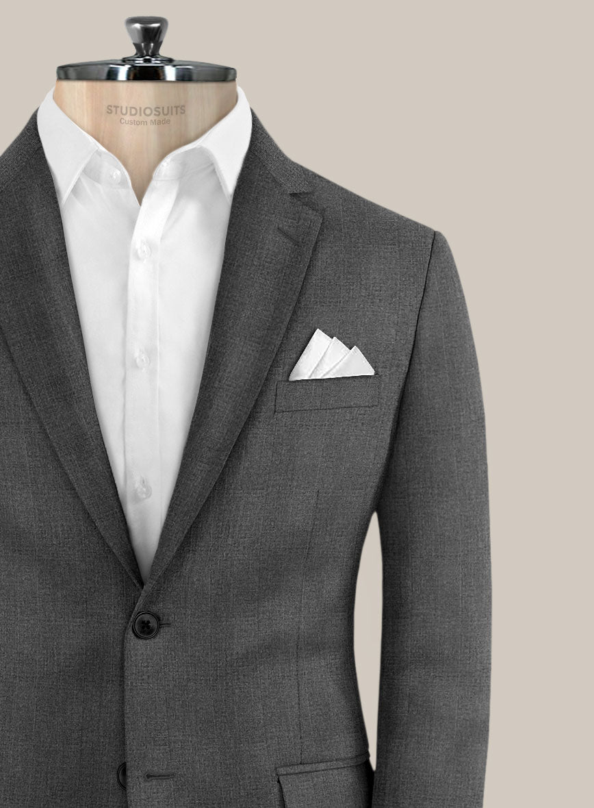 Scabal Manto Checks Gray Wool Jacket - StudioSuits