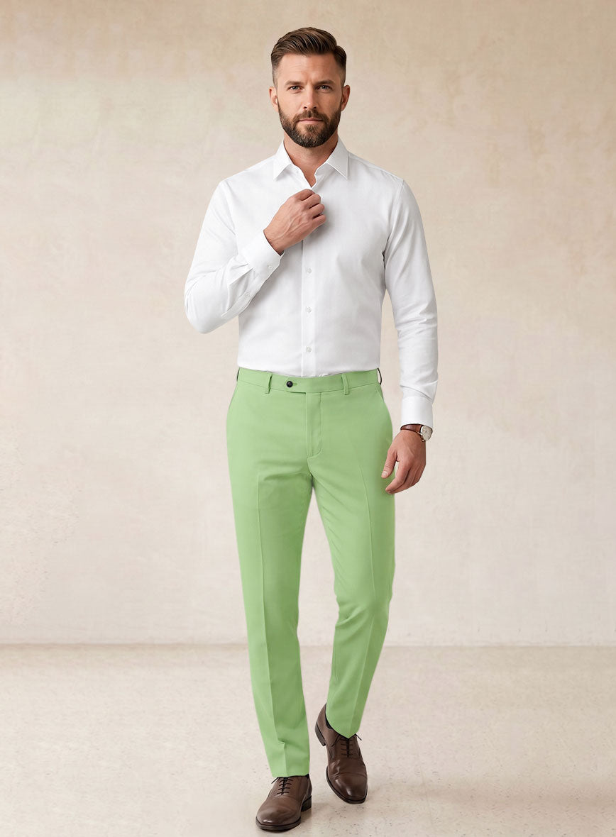 Scabal Nasty Green Cashmere Cotton Suit - StudioSuits