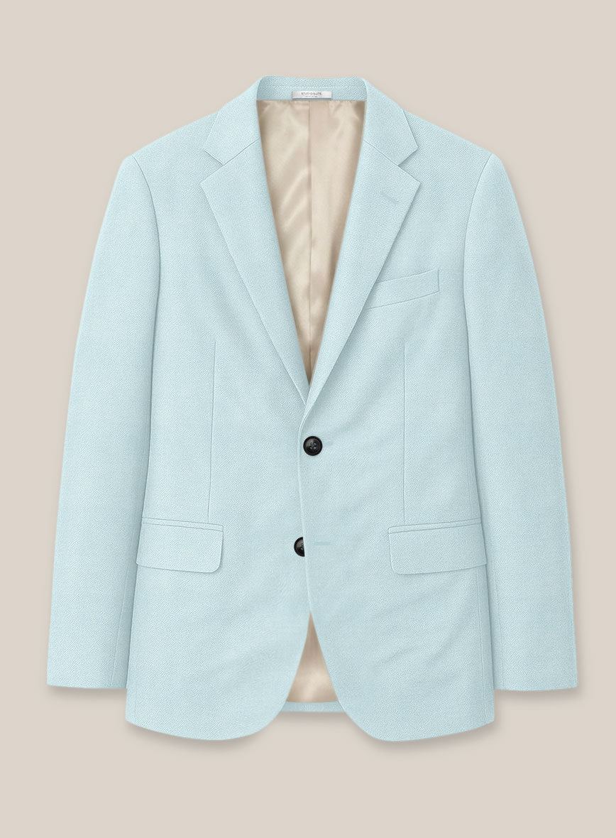 Scabal Pale Blue Wool Suit - StudioSuits
