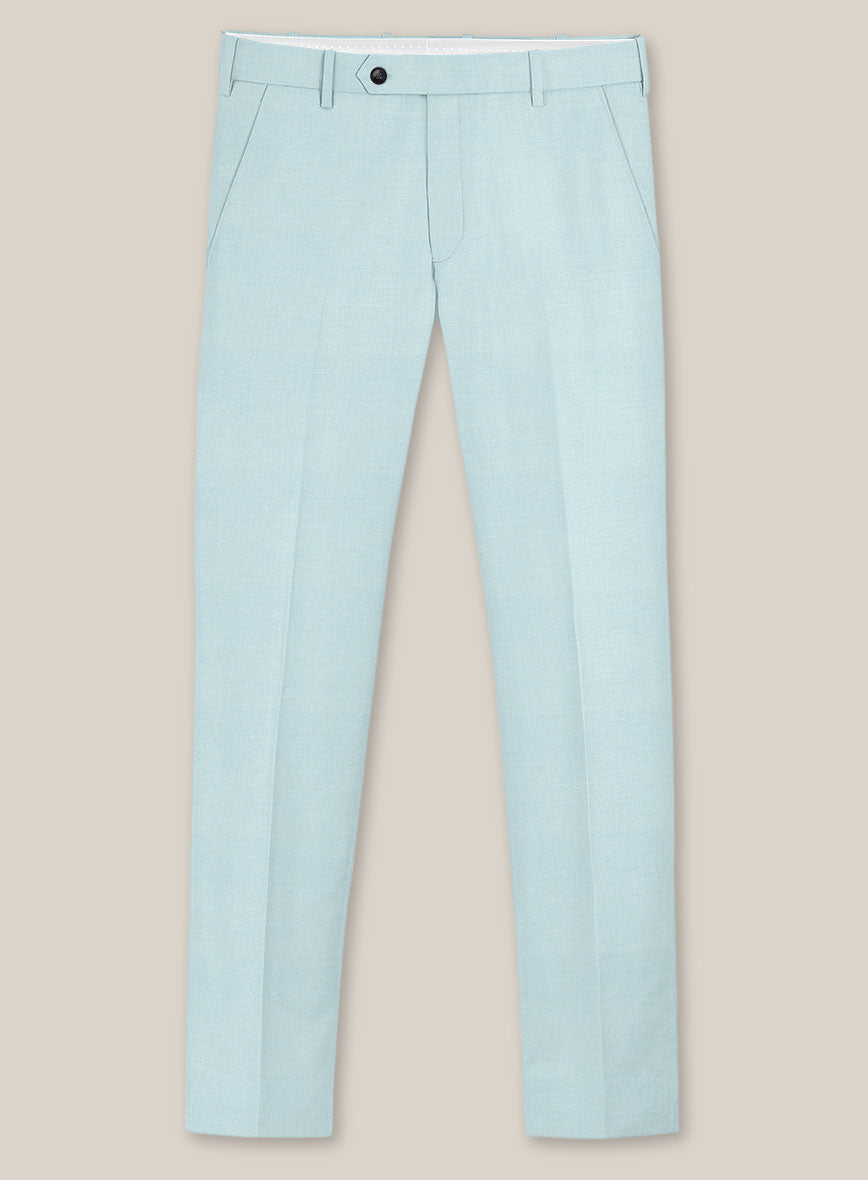 Scabal Pale Blue Wool Suit - StudioSuits
