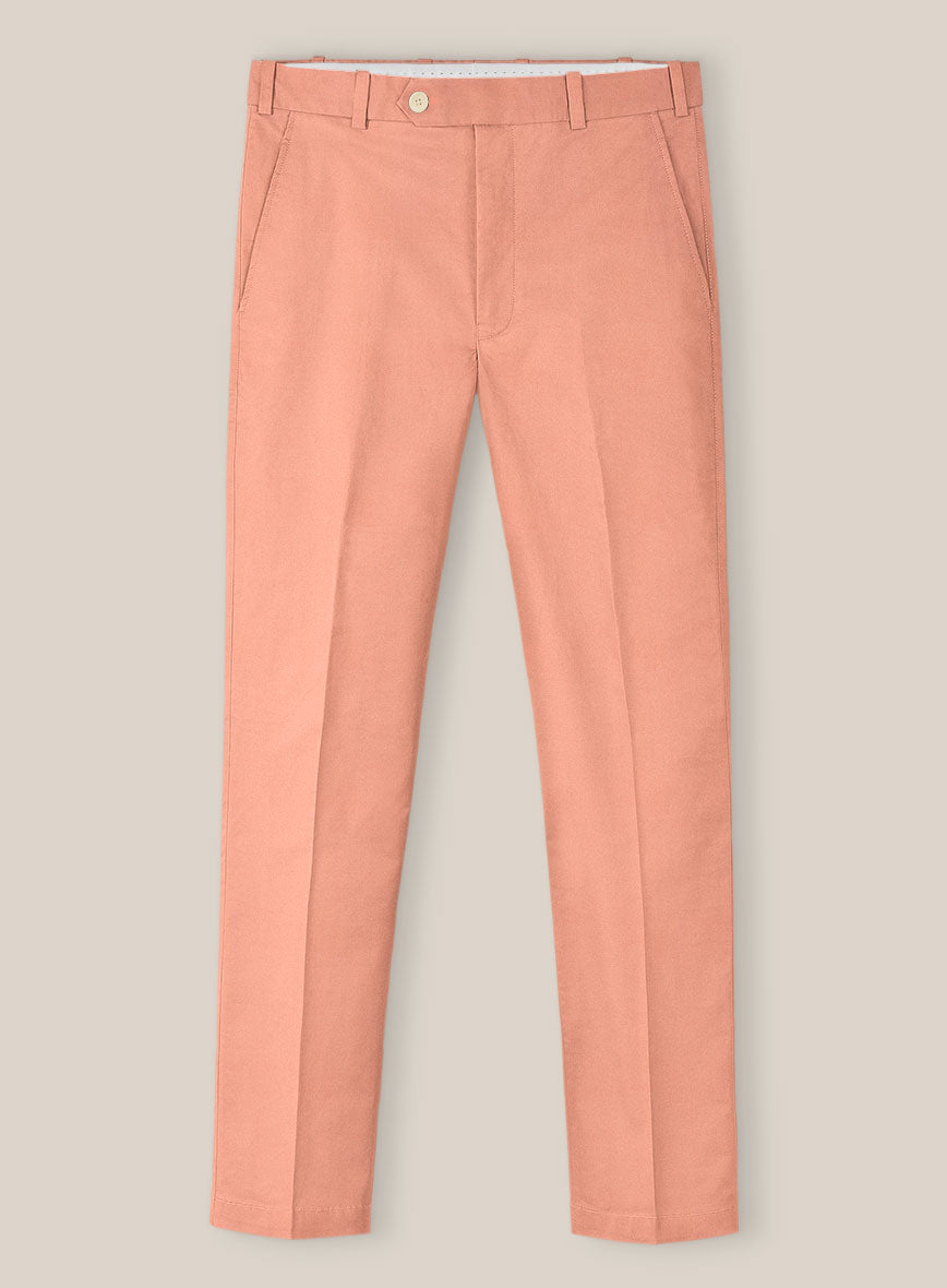 Scabal Peach Cotton Stretch Suit - StudioSuits