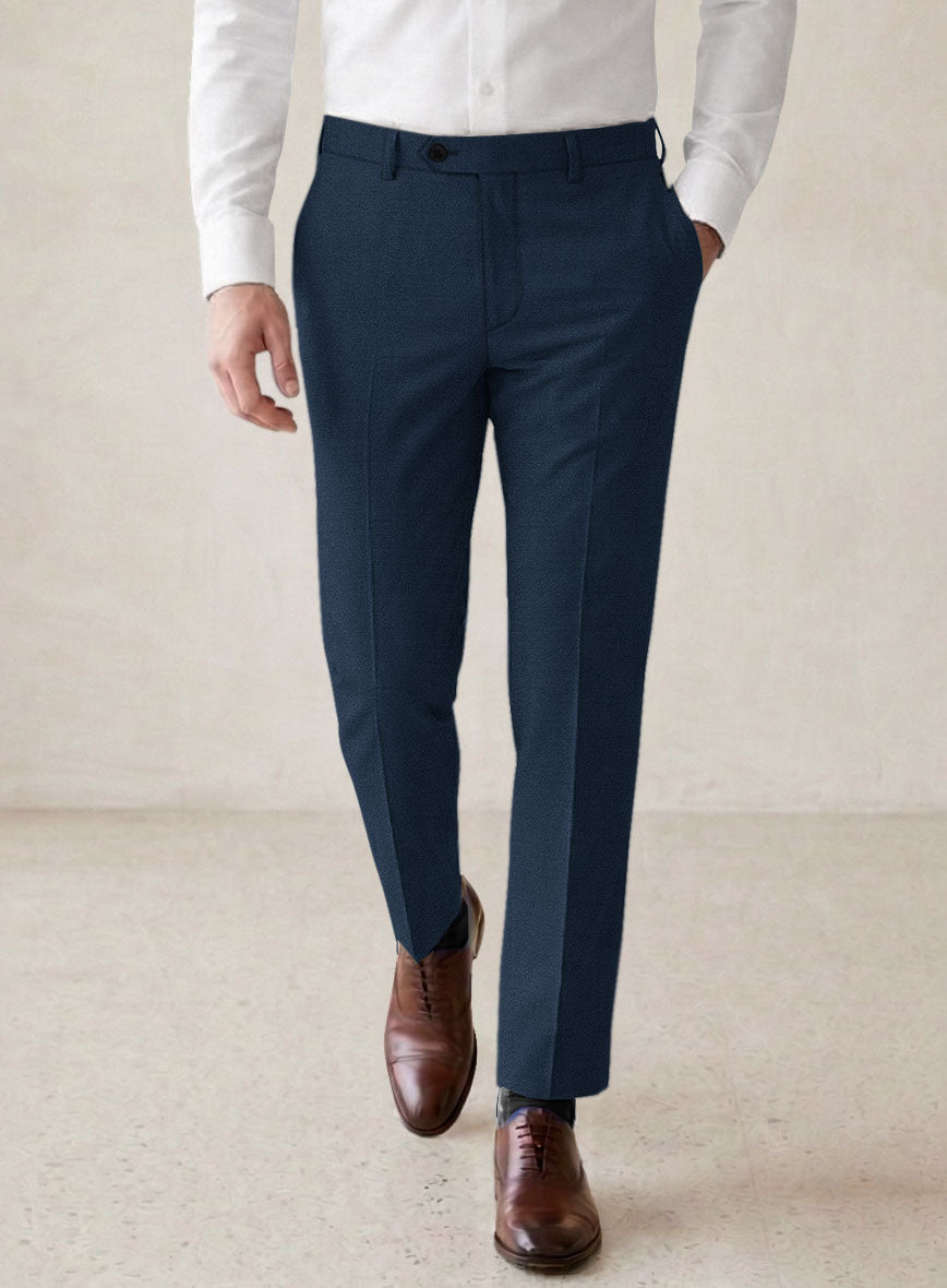 Scabal Potri Prussian Blue Wool Suit - StudioSuits