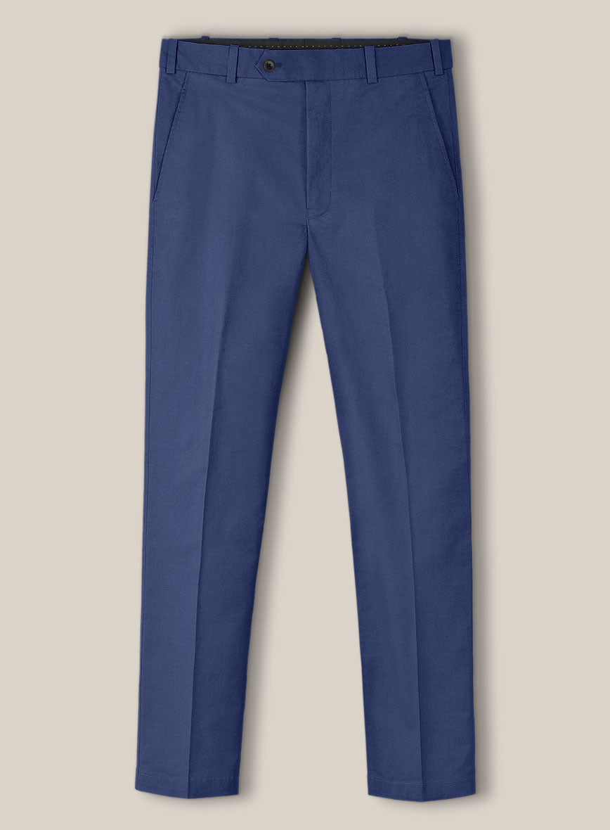 Scabal Royal Blue Cashmere Cotton Suit - StudioSuits