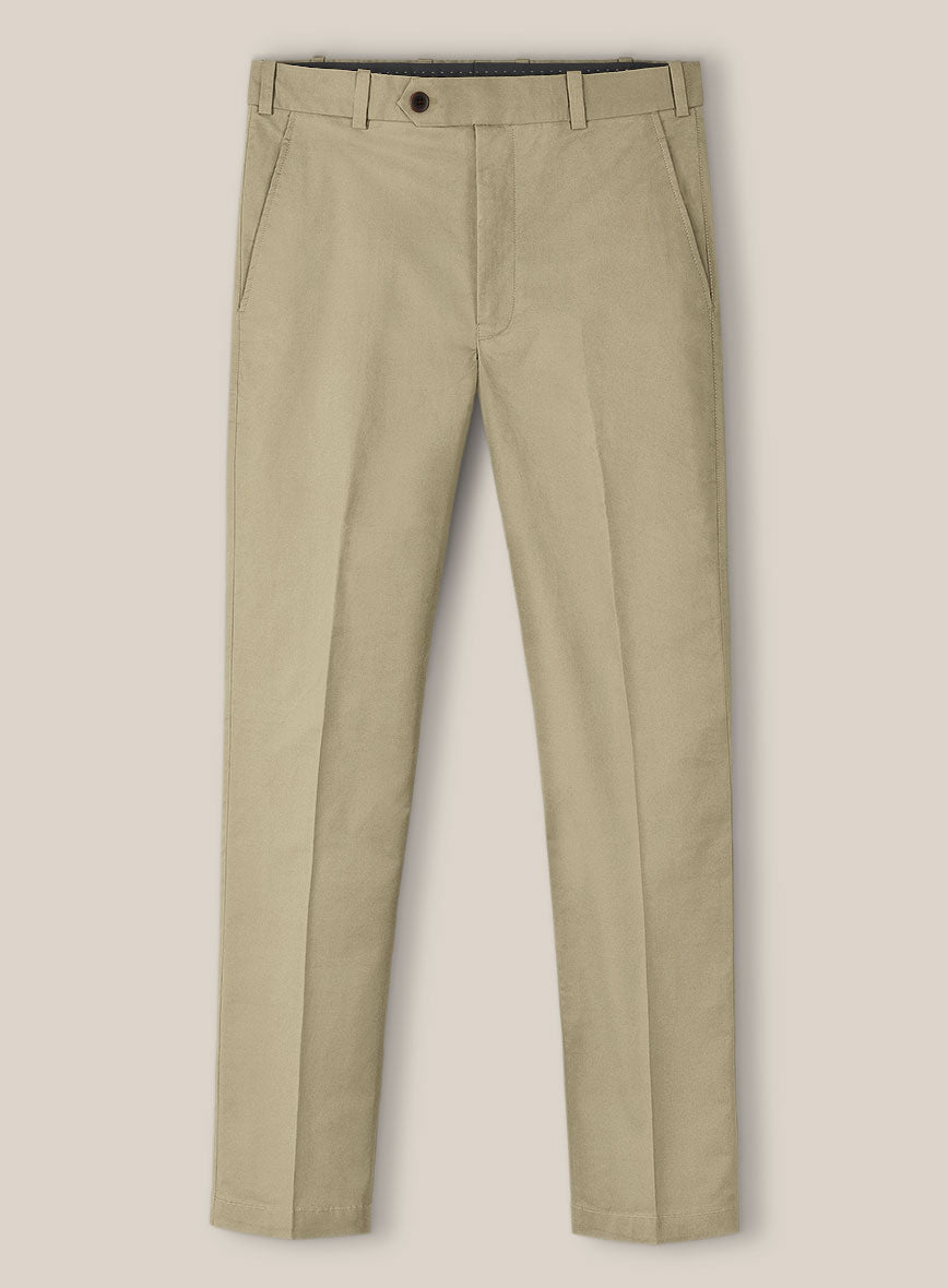 Scabal Sand Beige Cotton Stretch Suit - StudioSuits