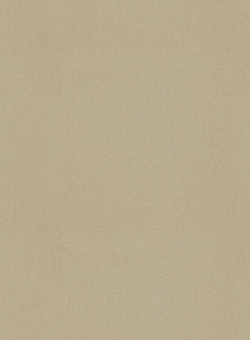 Scabal Sand Beige Cotton Stretch Suit - StudioSuits