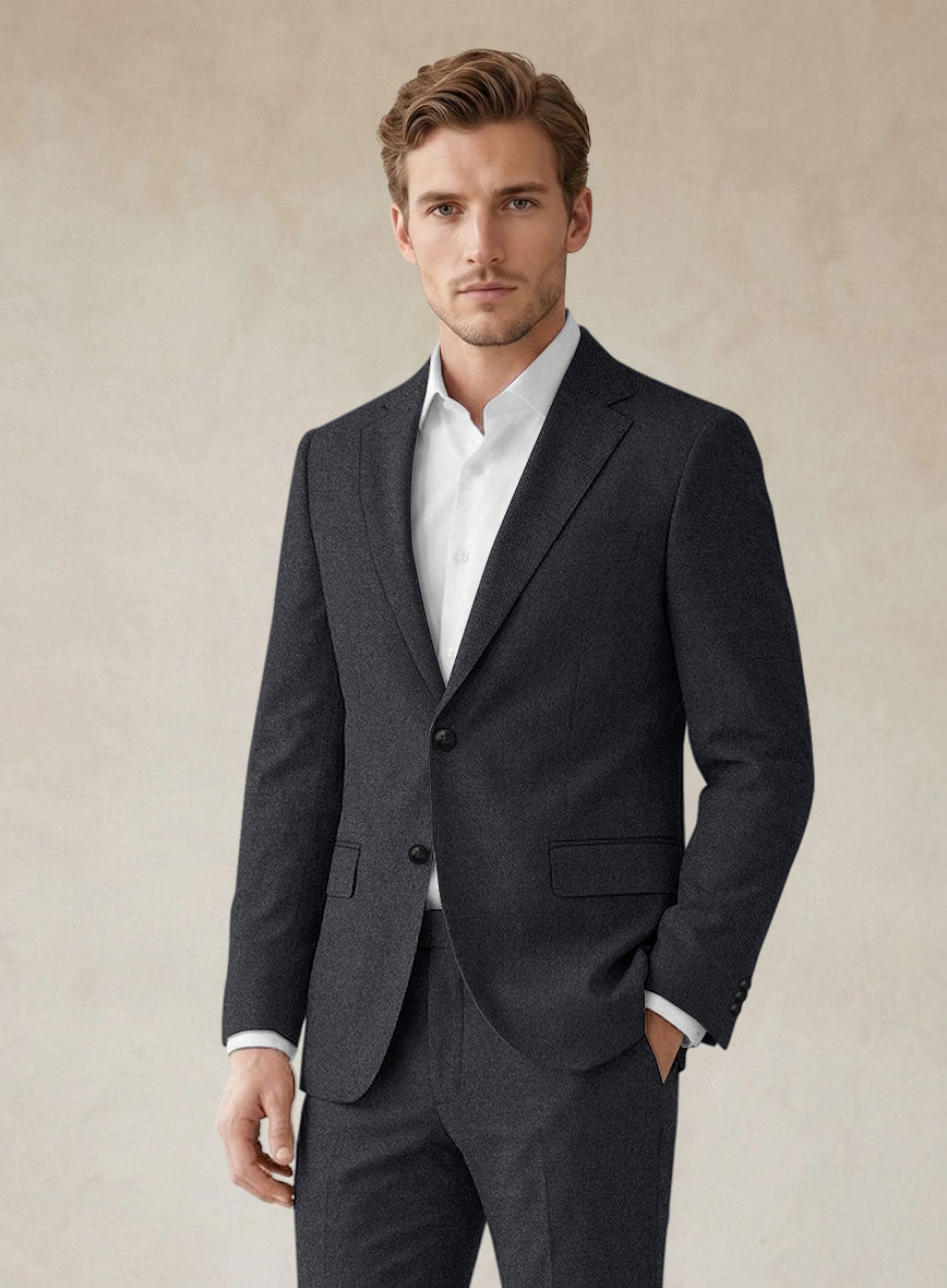 Scabal Sapphire Gray Wool Jacket - StudioSuits