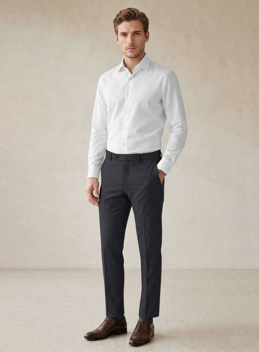 Scabal Sapphire Gray Wool Suit - StudioSuits