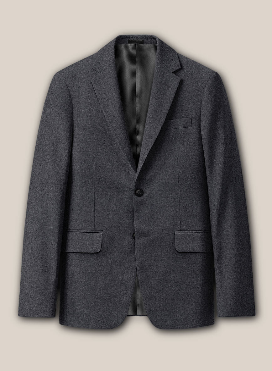 Scabal Sapphire Gray Wool Jacket - StudioSuits