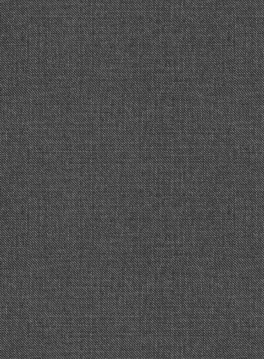 Scabal Tierra Twill Gray Wool Pants - StudioSuits