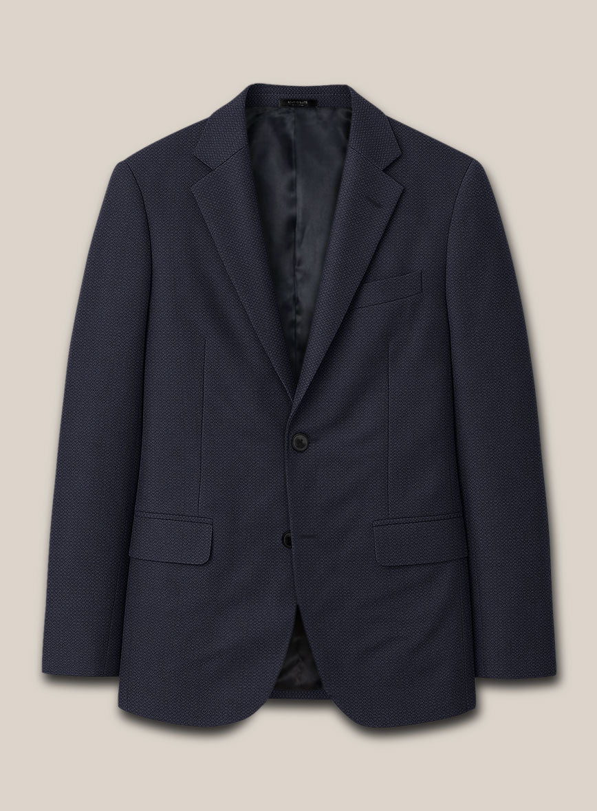 Scabal Tornado Blasi Blue Wool Jacket - StudioSuits