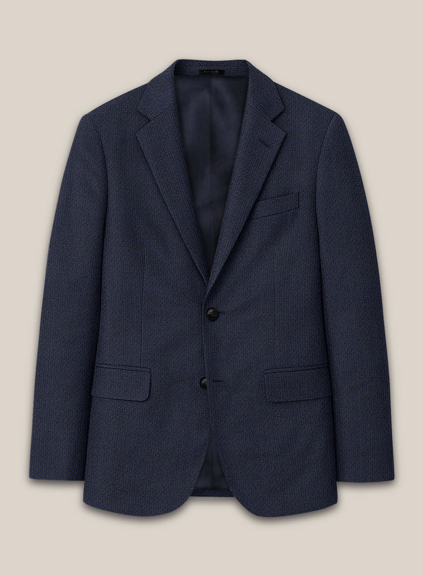 Scabal Tornado Floras Blue Wool Jacket - StudioSuits