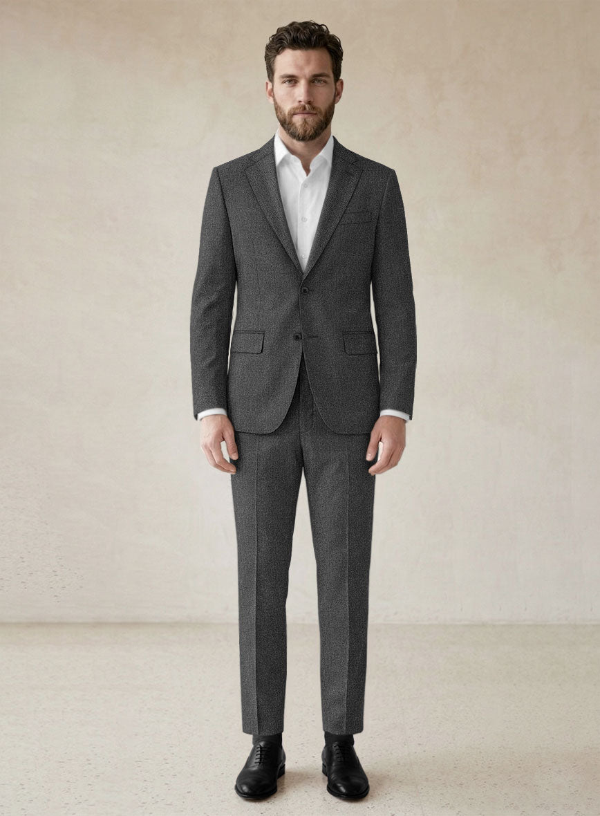Scabal Tornado Renar Gray Wool Suit - StudioSuits