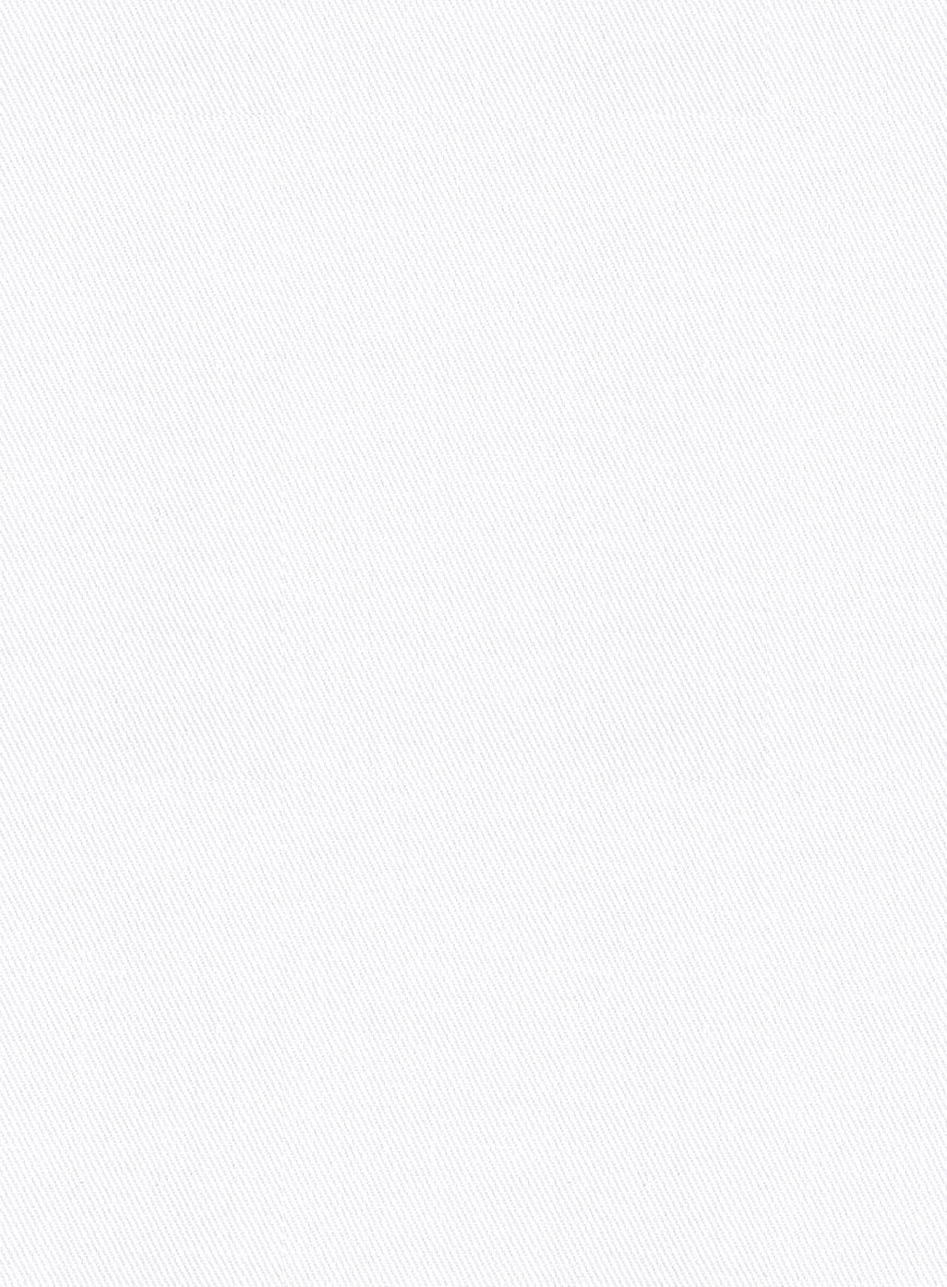 Scabal White Cotton Stretch Suit - StudioSuits