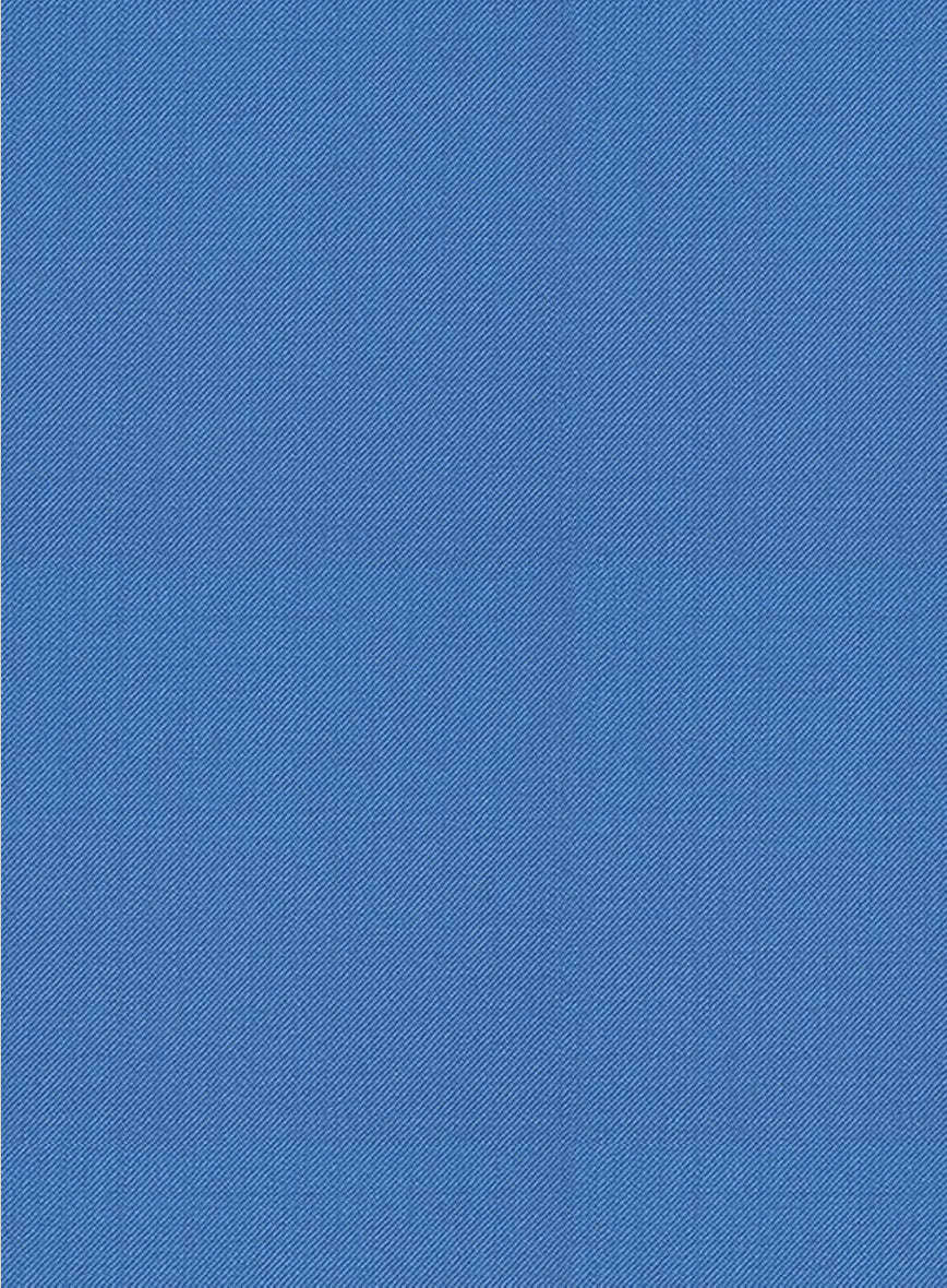 Scabal Yale Blue Wool Pants - StudioSuits