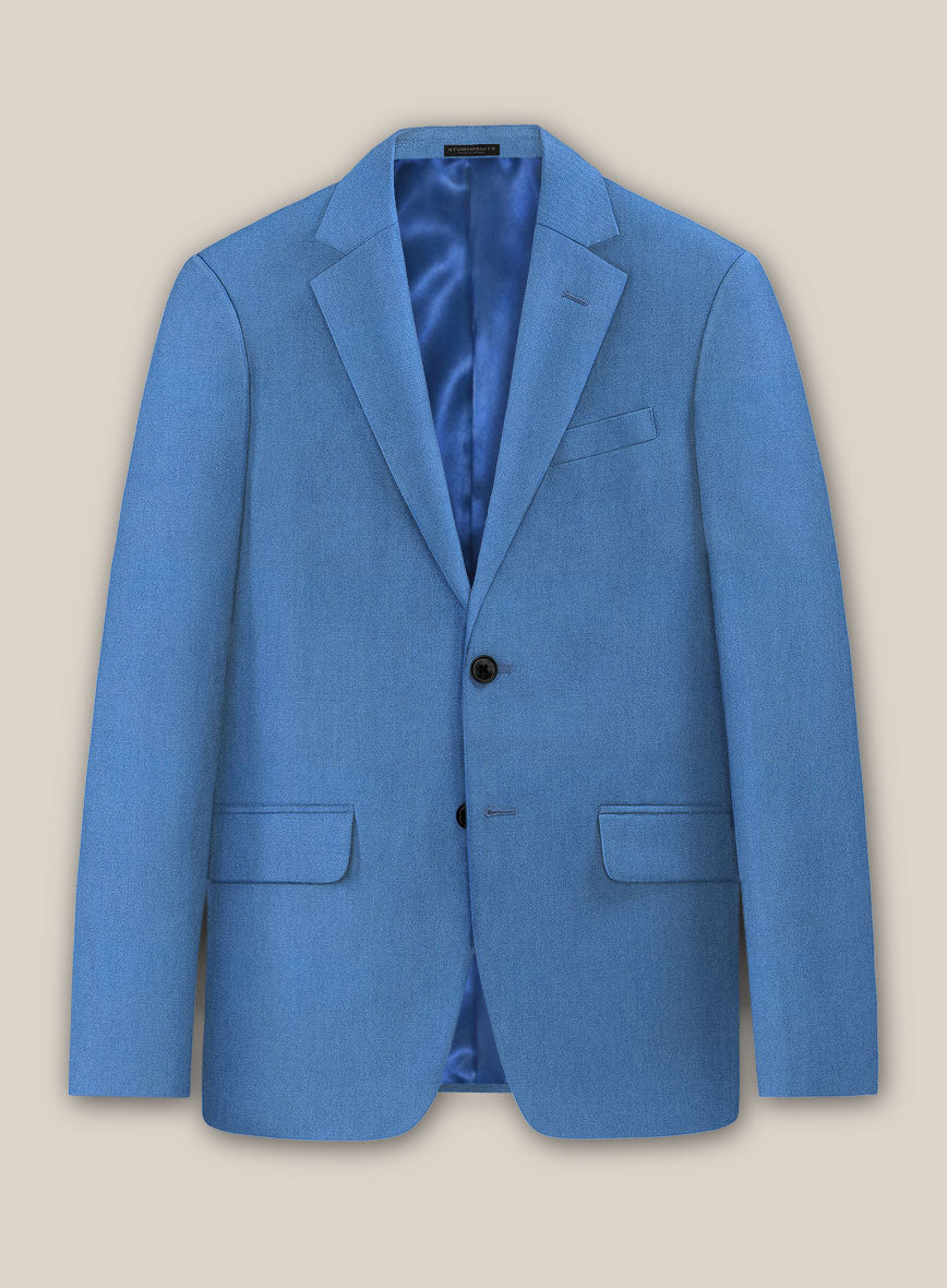 Scabal Yale Blue Wool Suit - StudioSuits
