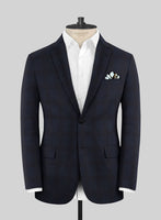 Scabal Aleyo Checks Blue Wool Suit - StudioSuits