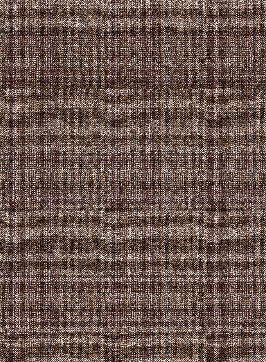 Scabal Amber Brown Wool Suit - StudioSuits