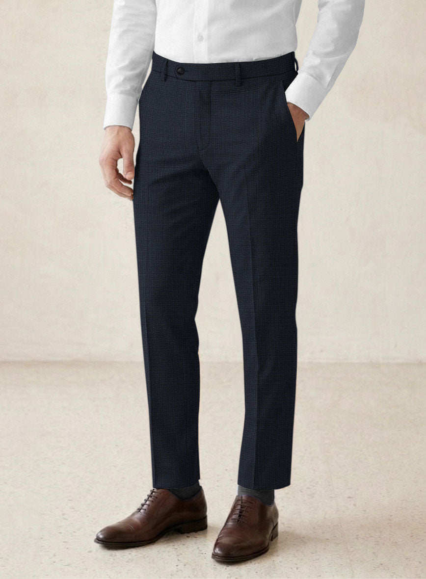Scabal Aritmi Pinhead Blue Wool Suit - StudioSuits
