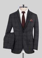 Scabal Arriol Checks Charcoal Wool Suit - StudioSuits