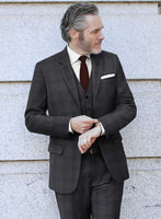 Scabal Arriol Checks Charcoal Wool Suit - StudioSuits