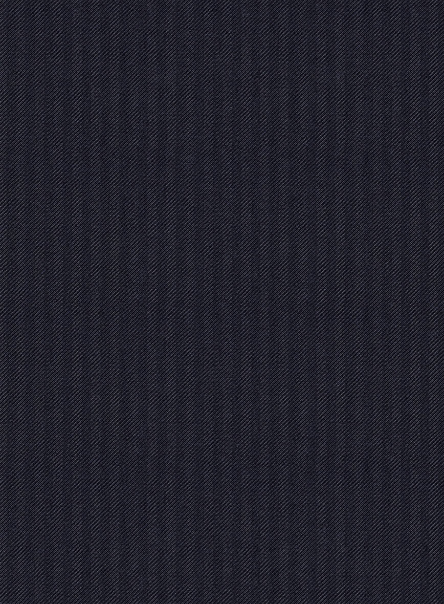 Scabal Ascio Stripe Blue Wool Jacket - StudioSuits