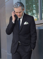 Scabal Ascio Stripe Blue Wool Suit - StudioSuits