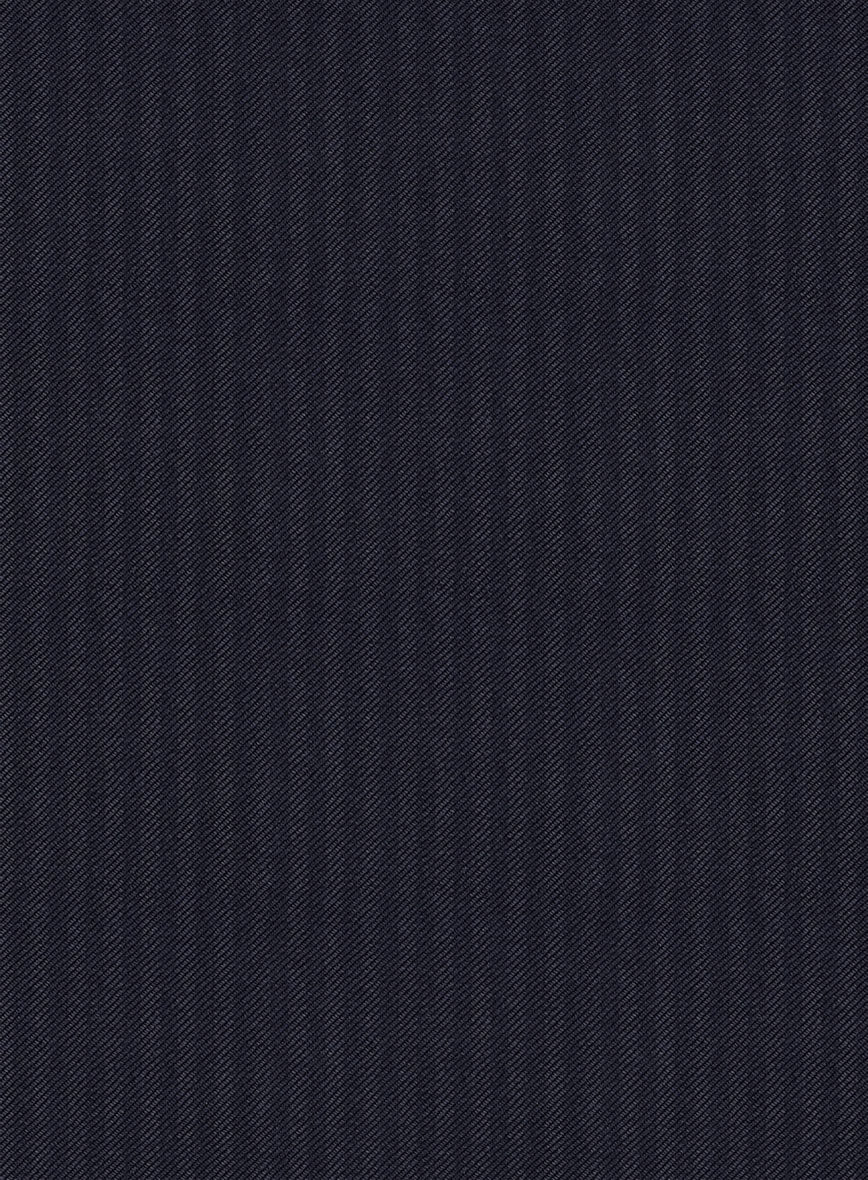 Scabal Ascio Stripe Blue Wool Suit - StudioSuits