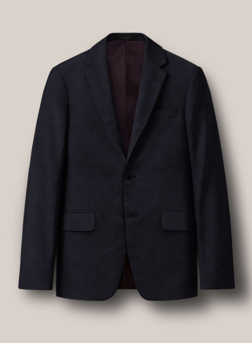 Scabal Avejio Blue Wool Jacket - StudioSuits