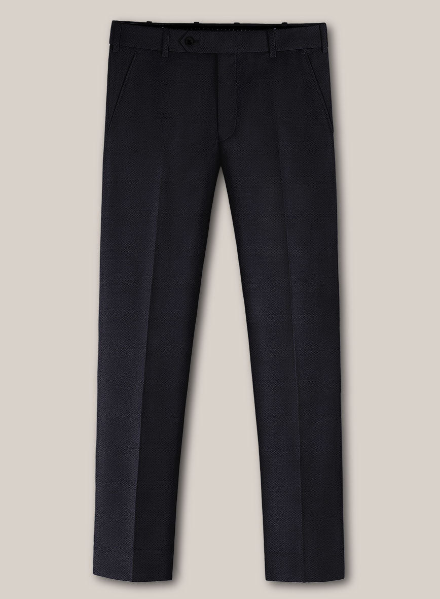Scabal Avejio Blue Wool Pants - StudioSuits