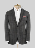 Scabal Azel Black Wool Jacket - StudioSuits