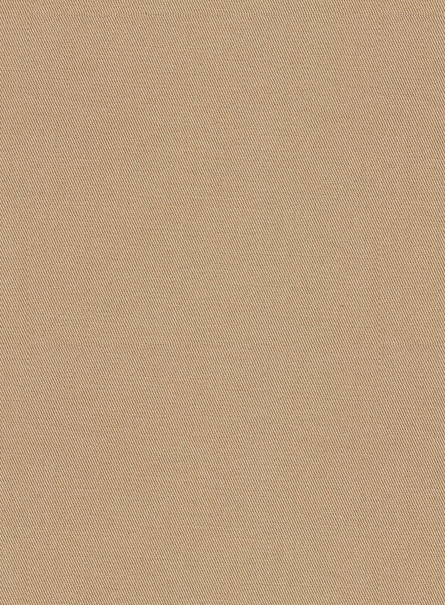 Scabal Beige Cashmere Cotton Pants - StudioSuits