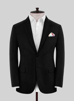 Scabal Black Waffle Wool Jacket - StudioSuits