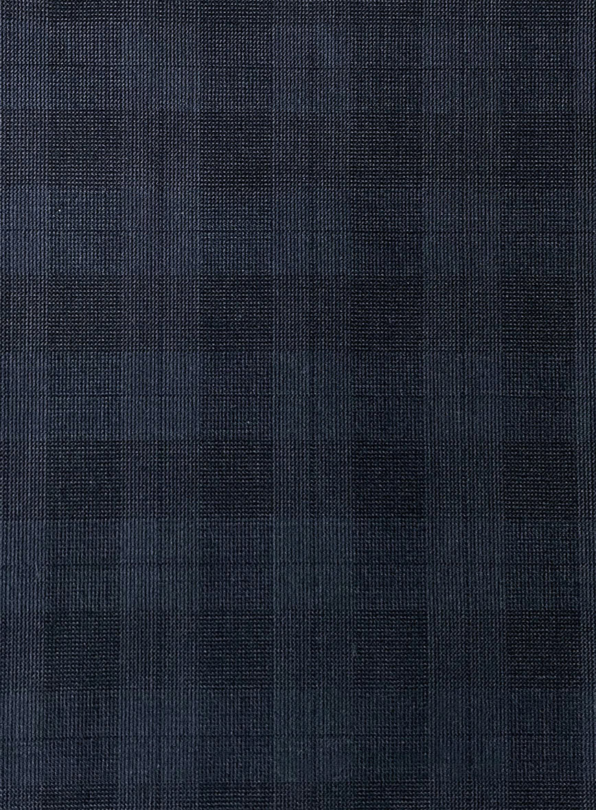 Scabal Blue Checks Pure Wool Pants - StudioSuits